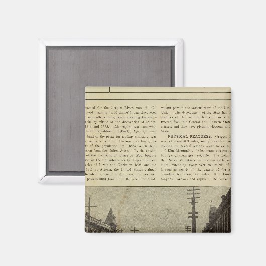 Salem oder Straße Magnet (Vorderseite/Rückseite)