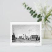 Salem, oder Town View Staat Street Foto Postkarte (Stehend Vorderseite)