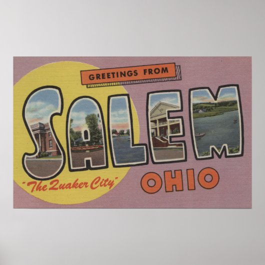 Salem, Ohio (The Quaker City) Poster (Vorne)