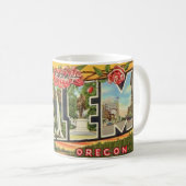 Salem Oregon Grüße Kaffeetasse (VorderseiteRechts)