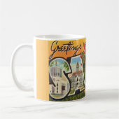 Salem Oregon Grüße Kaffeetasse (Links)