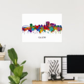 Salem Oregon Skyline Poster (Heimbüro)