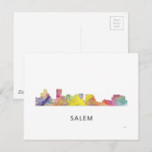 SALEM OREGON SKYLINE WB1 - POSTKARTE (Vorne/Hinten)