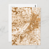 Salem Oregon Vintage Karte (Vorne/Hinten)