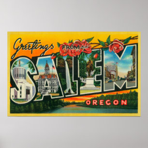 Salem, OregonLarge Buchstabe ScenesSalem ODER 2 Poster