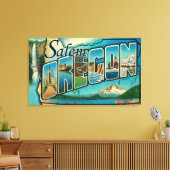 Salem, OregonLarge Letter ScenesSalem, OR Leinwanddruck (Insitu (Wohnzimmer))