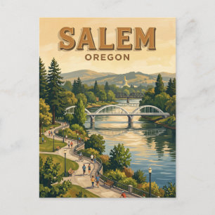 Salem Riverfront Park Oregon Postkarte
