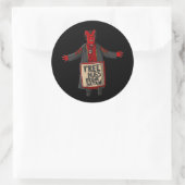 Salem Satan Runder Aufkleber (Tasche)