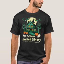 Salem, Spuk Bibliothek, Massachusetts, Est. 1892 T-Shirt
