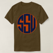 Salem Staat Circle Monogram T-Shirt (Design vorne)