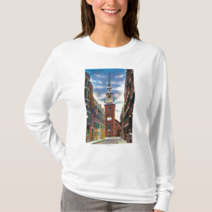 Salem-Straßen-Ansicht der alten Nordkirche Gbd T-Shirt