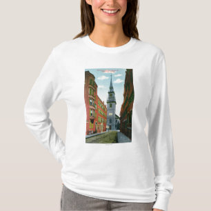 Salem-Straßen-Ansicht der alten Nordkirche Gbd #  T-Shirt