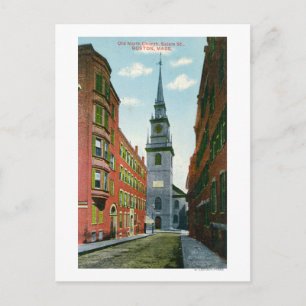 Salem Street View Old North Church Bldg # 2 Postkarte