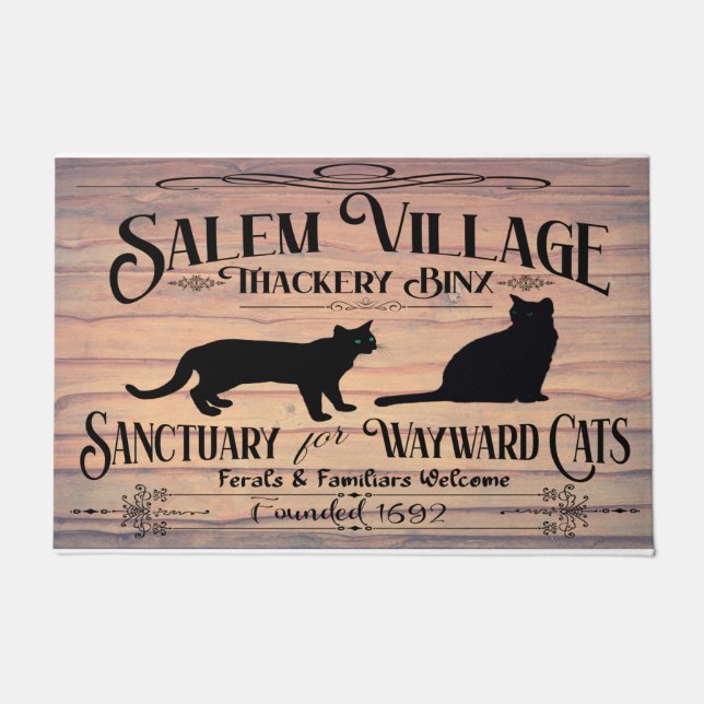 Salem Village Cat Sanctuary Doormat Fußmatte (Vorderseite)