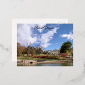 Salem Virginia Postcard Folien Feiertagspostkarte (Vorderseite/Rückseite)