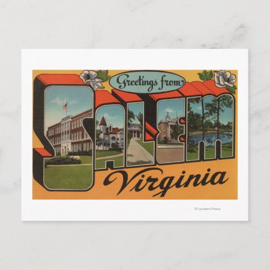 Salem, VirginiaGroße BriefszenenSalem, VA Postkarte (Vorderseite)