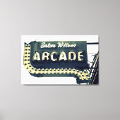 Salem Willows Arcade Neon Sign Canvas Print Leinwanddruck (Vorderseite)