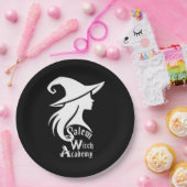 Salem Witch Academy Wiccan Hexes Halloween-Party Pappteller (Party)