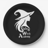 Salem Witch Academy Wiccan Hexes Halloween-Party Pappteller (Vorderseite)
