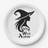 Salem Witch Academy Wiccan Hexes Halloween-Party Pappteller (Vorderseite)