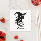 Salem Witch Academy Wiccan Hexes Halloween-Party Serviette (Beispiel)
