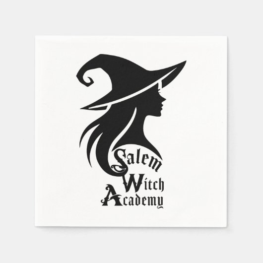 Salem Witch Academy Wiccan Hexes Halloween-Party Serviette (Vorderseite)