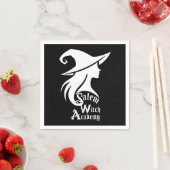 Salem Witch Academy Wiccan Hexes Halloween-Party Serviette (Beispiel)