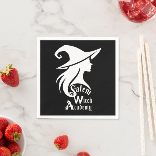 Salem Witch Academy Wiccan Hexes Halloween-Party Serviette (Beispiel)