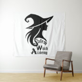 Salem Witch Academy Wiccan Hexes Halloween-Party Wandteppich (Beispiel (Horizontal))
