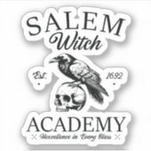 Salem Witch Acadeween Custom-Cut Aufkleber (Vorderseite)