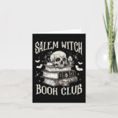 Salem Witch Book Club Halloween Karte (Vorderseite)