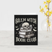 Salem Witch Book Club Halloween Karte (Gelbe Blume)