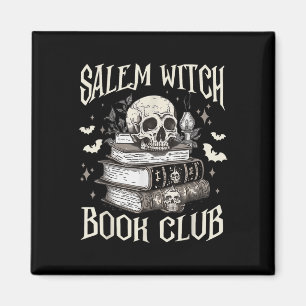 Salem Witch Book Club Halloween Magnet