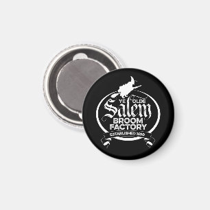 Salem Witch Broom Factory - lustig Vintag gotisch Magnet