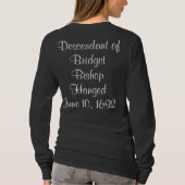 Salem Witch Descendants Bridget Bishop Long Sleeve T-Shirt (Rückseite)