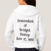 Salem Witch Descendants Girls Hoodie (Rückseite)