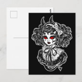 Salem Witch Illustration Art Postkarte (Vorne/Hinten)