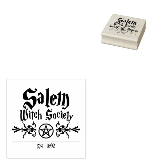 Salem Witch Society Rubber Briefmarke Gummistempel (Stempel)