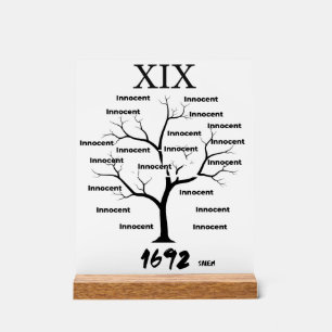 Salem Witch Trials Acrylschild