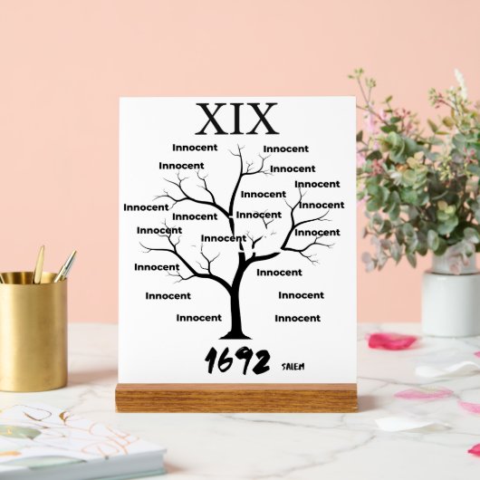 Salem Witch Trials Acrylschild (Hochzeit)