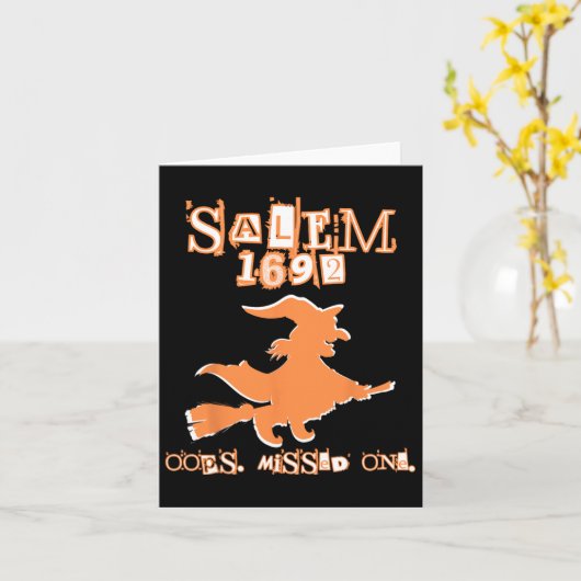 Salem Witch-Versuche 1692 Oops Sie verpassten eine Karte (Gelbe Blume)