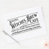 Salem Witch's Brew Café Rechteckiger Aufkleber (Umschlag)