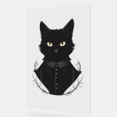 Salems verzauberte schwarze Katze Acrylschild (Winkel)