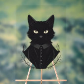 Salems verzauberte schwarze Katze Acrylschild (Neutral)