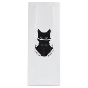 Salems verzauberte schwarze Katze Geschenktüte Für Weinflaschen