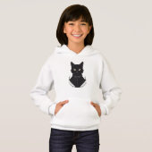 Salems verzauberte schwarze Katze Hoodie (Vorne ganz)