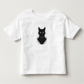 Salems verzauberte schwarze Katze Kleinkind T-shirt (Vorderseite)