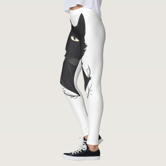 Salems verzauberte schwarze Katze Leggings (Links)