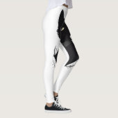 Salems verzauberte schwarze Katze Leggings (Rechts)