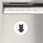 Salems verzauberte schwarze Katze Magnet (In Situ (Geschirrspüler))